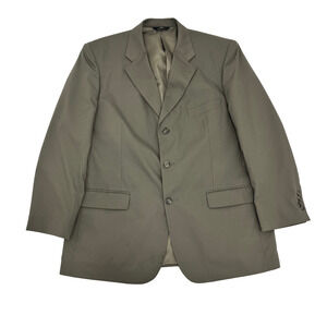 Brooks Brothers 346 Mens 44R Sport Coat Jacket Gray 3-Button Stretch Long Sleeve